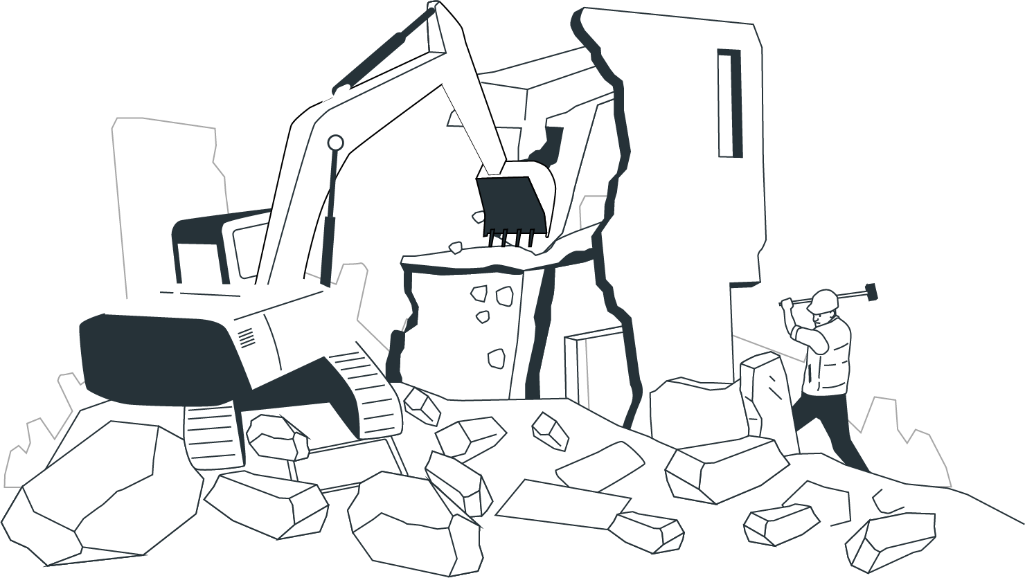 demolition illustration